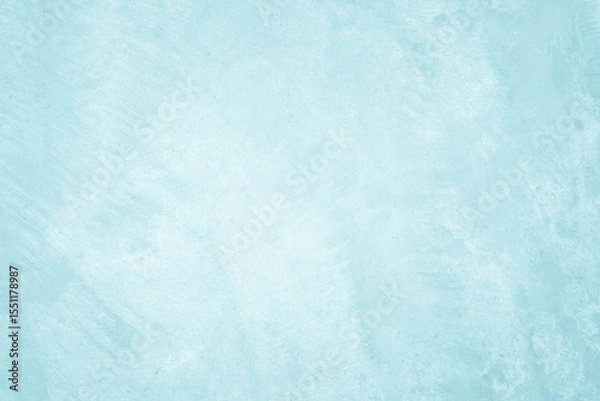 Fototapeta Pastel blue and white concrete stone texture for background in summer wallpaper. Cement and sand wall of tone vintage. Concrete abstract wall of light cyan color, cement texture mint green for design.
