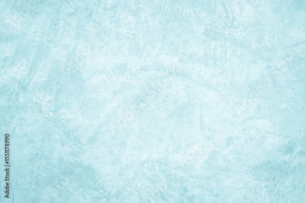 Fototapeta Pastel blue and white concrete stone texture for background in summer wallpaper. Cement and sand wall of tone vintage. Concrete abstract wall of light cyan color, cement texture mint green for design.