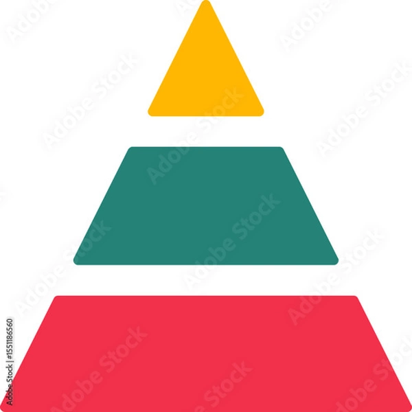 Fototapeta Pyramid Chart Icon