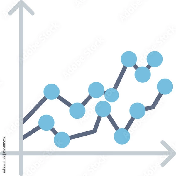 Fototapeta Line Chart Icon