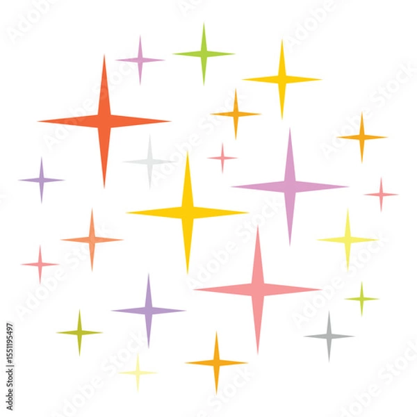 Obraz sparkle vector with pastels color