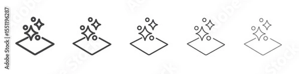 Obraz clean surface icon outline ilustration vector symbol