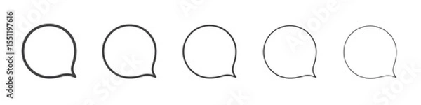 Fototapeta Comment icon outline ilustration vector symbol