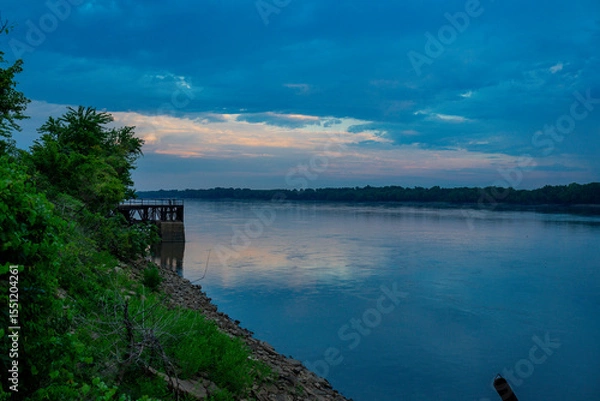 Obraz Storm clouds and sunsets over Illinois