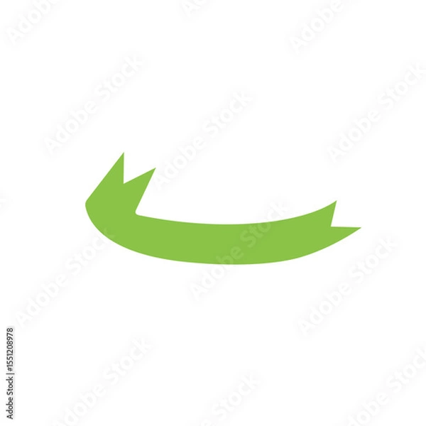 Obraz simple green banner vector