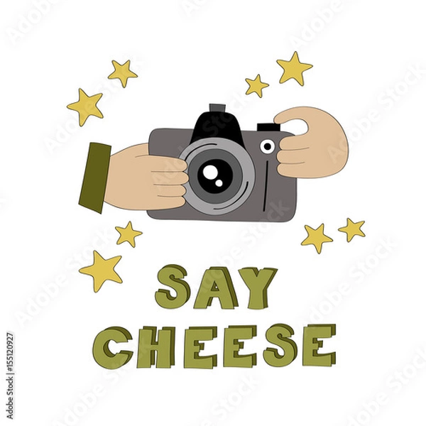 Obraz Say cheese vector illustration