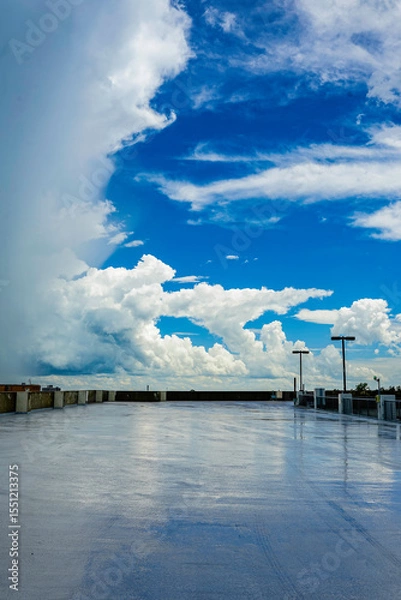 Obraz Storm clouds and sunsets over Illinois