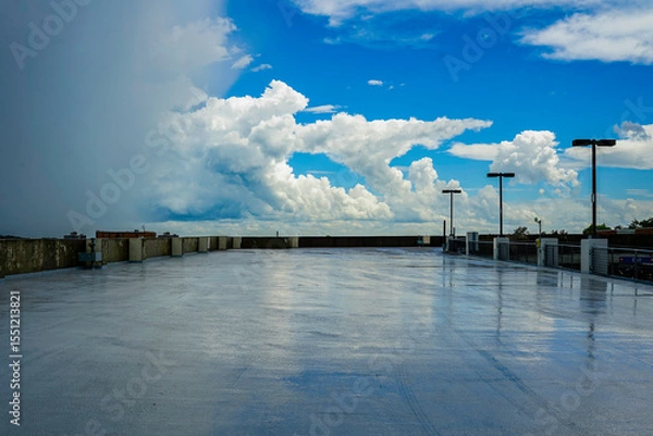Obraz Storm clouds and sunsets over Illinois