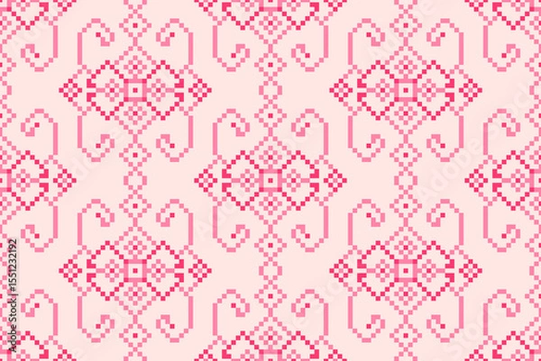 Fototapeta seamless pixel pattern, seamless pattern illustration
