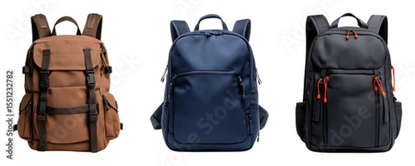 Obraz Stylish and functional backpacks for everyday use