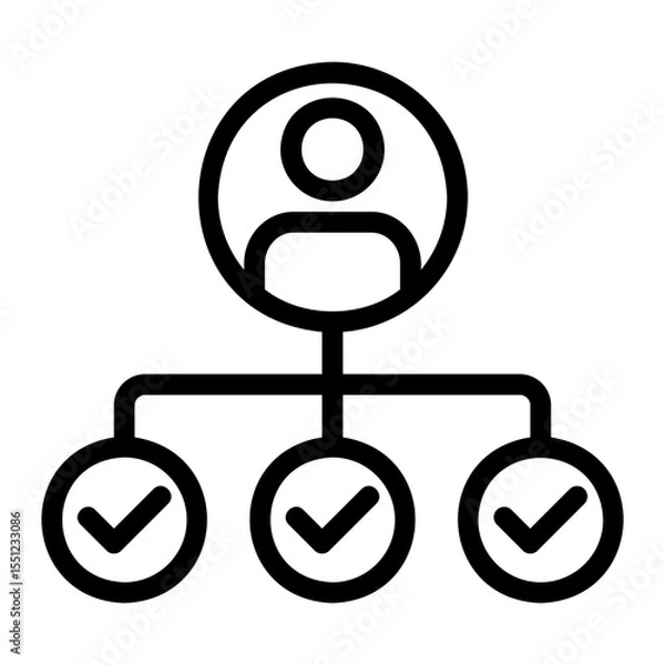 Obraz multitasking line icon