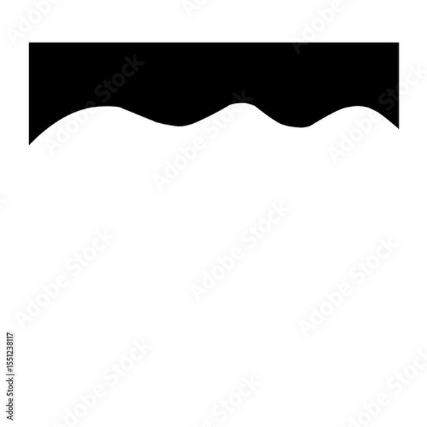 Obraz Black Top Border 