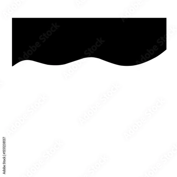 Obraz Black Top Border 