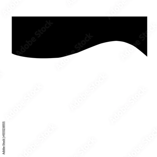 Obraz Black Top Border 