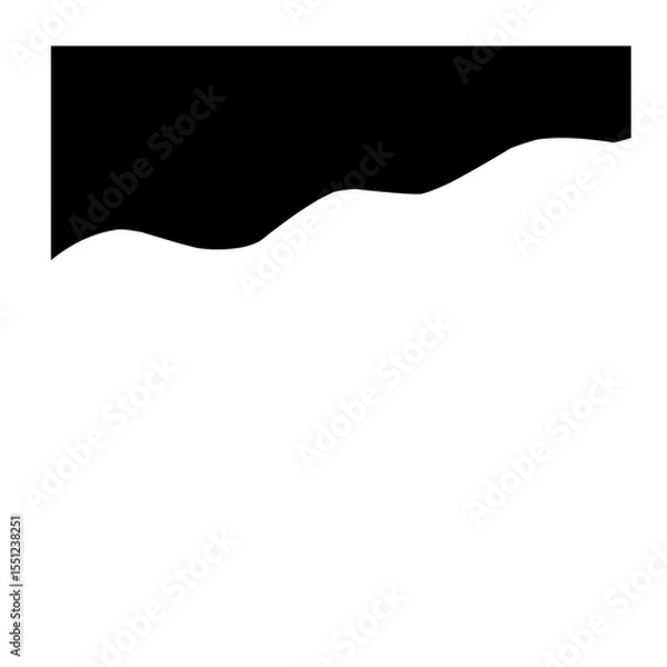 Obraz Black Top Border 
