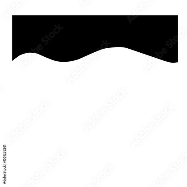 Obraz Black Top Border 