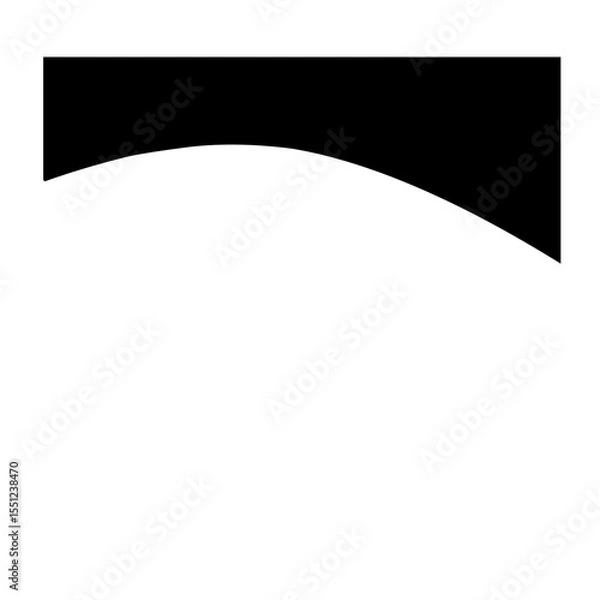 Obraz Black Top Border 