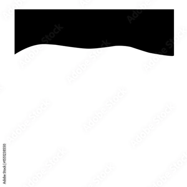 Obraz Black Top Border 
