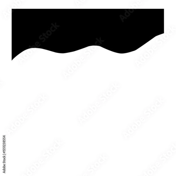 Obraz Black Top Border 