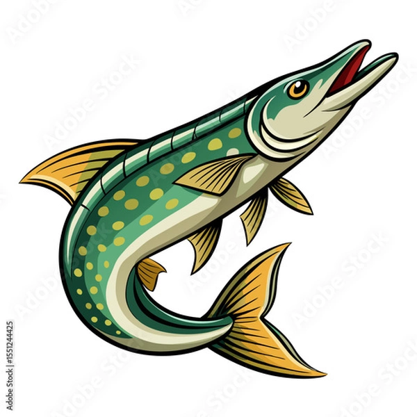 Obraz Minimalist Permit Fish Illustration