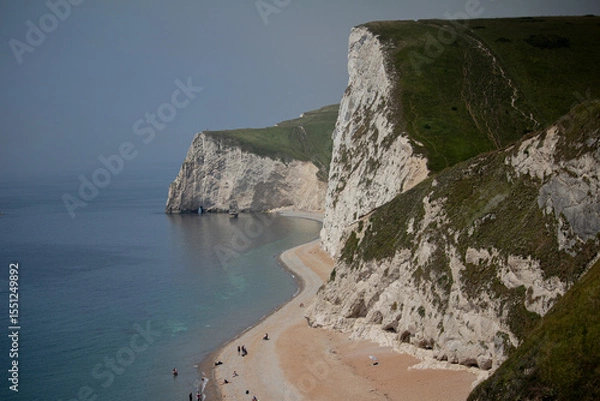 Obraz view from the top of a cliff seven sisters in UK