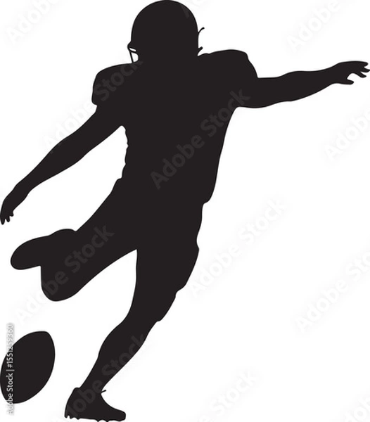 Fototapeta Quarterback Throwing Pass Silhouette

Touchdown Celebration Vector Design

Football Player in Action Silhouette

Helmet and Ball American Football Art

Team Huddle on Field Silhouette Scene