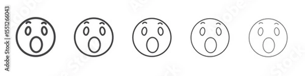 Obraz Wow icon outline ilustration vector symbol