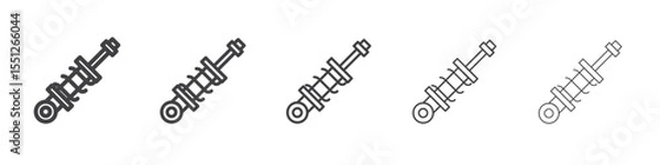 Obraz Wrench icon outline ilustration vector symbol