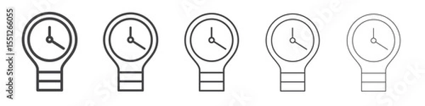 Obraz Wrist watch icon outline ilustration vector symbol