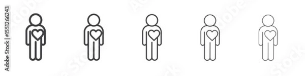 Obraz Your self care icon outline ilustration vector symbol