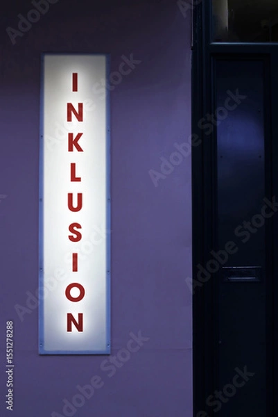 Obraz leuchtschild inklusion