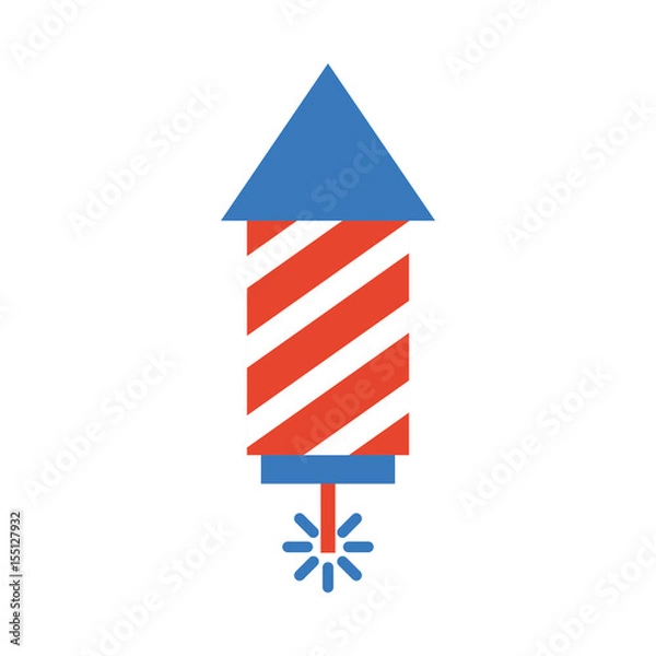 Fototapeta usa firework isolated icon vector illustration design
