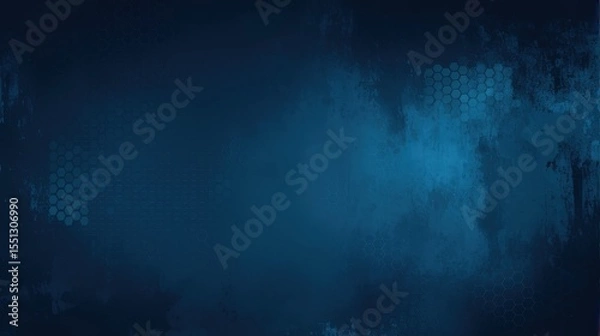 Obraz Abstract Blue Hexagon Background