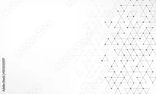 Fototapeta Abstract vector background with a geometric pattern of triangle shapes. Graphic design element 