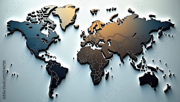 Fototapeta world map background