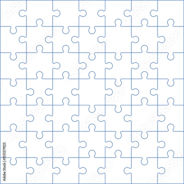 Fototapeta Free vector illustration of jigsaw puzzle icon