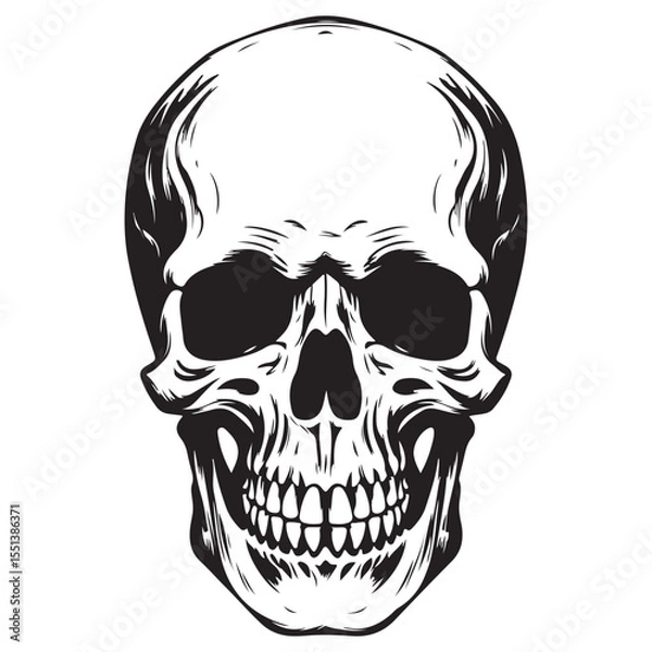 Fototapeta Creepy Halloween art with bones hand, skeleton hand