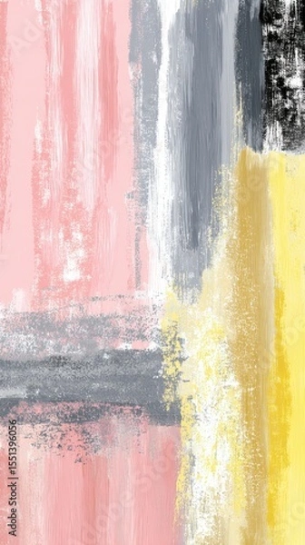 Obraz Abstract brush strokes in soft pastel colors with textured paint effect