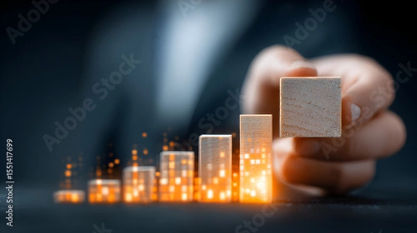 Fototapeta Conceptual illustration of business agility highlighting smart strategic planning, flexible management, and adaptability in a fast-paced corporate environment 44794172 1