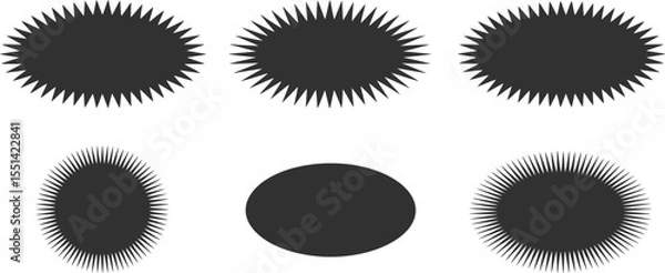 Fototapeta set of vector abstract circles