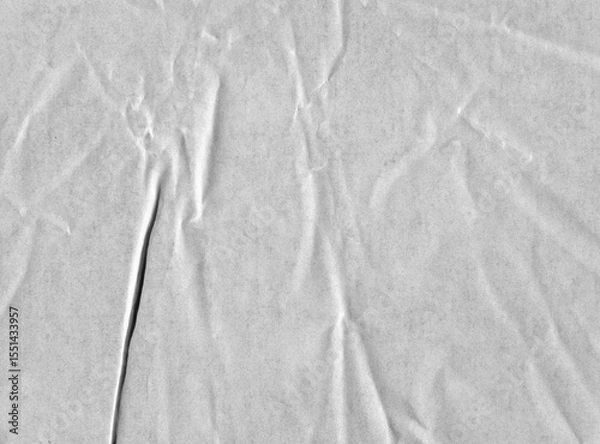 Obraz Creased paper texture overlay effect, png wrinkled paper surface