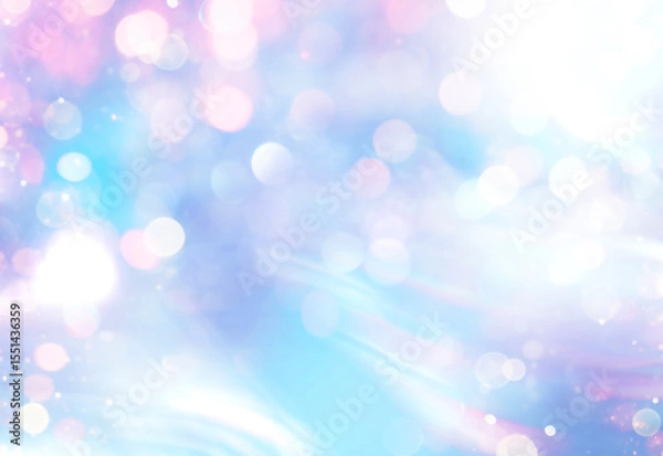 Fototapeta キラキラと輝く青色の背景