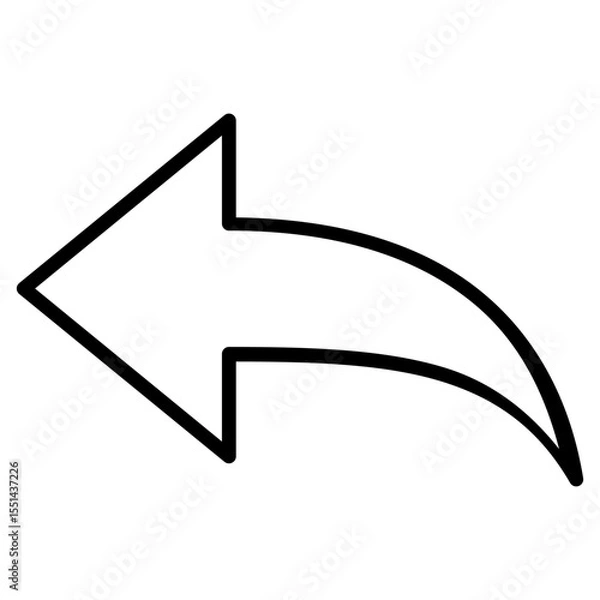 Fototapeta undo, back, left, previous icon