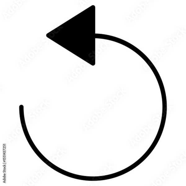 Fototapeta undo, back, left, previous icon