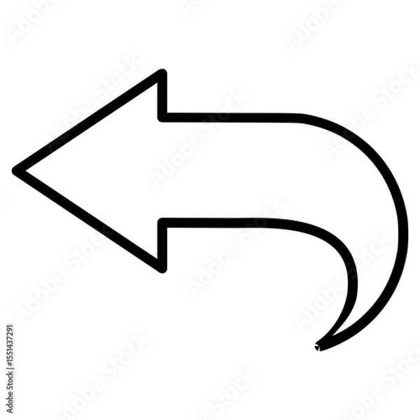 Fototapeta undo, back, left, previous icon