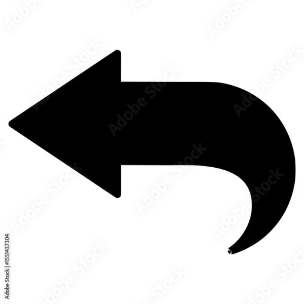 Fototapeta undo, back, left, previous icon
