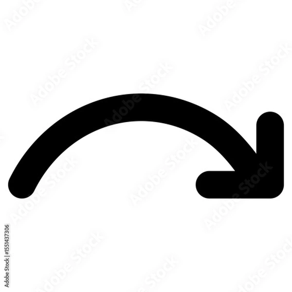 Fototapeta redo, forward button icon vector