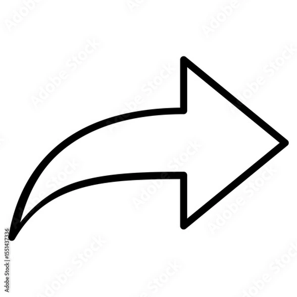 Fototapeta redo, forward button icon vector