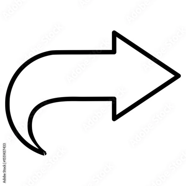 Fototapeta redo, forward button icon vector