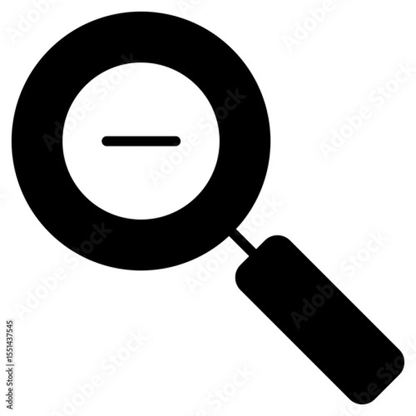Fototapeta zoom out button icon vector